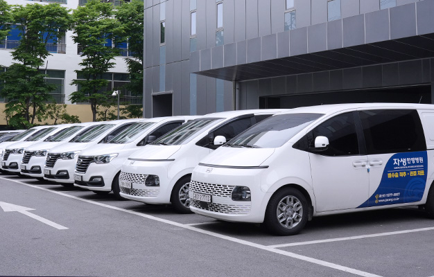 자체 배송 관련 모습